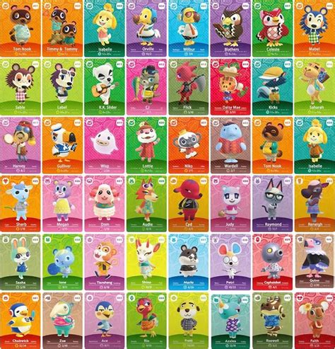 animal crossing mini nfc cards|complete animal crossing amiibo cards.